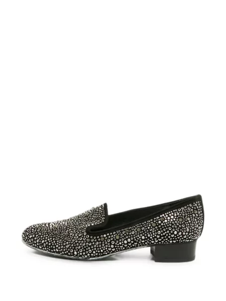 Pantofi loafer Stuart Weitzman din piele de căprioară negru