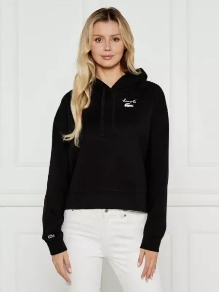 Lacoste Hanorac | Oversize fit negru