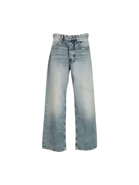 Szerokie jeansy Icon Denim niebieskie