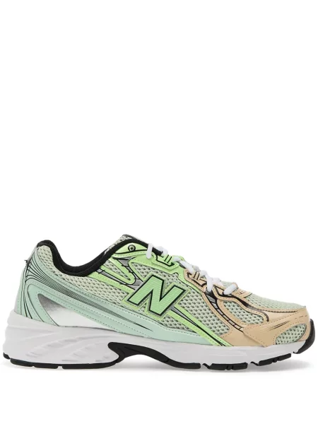 Велурени маратонки New Balance 530 с висока талия с принт сиво
