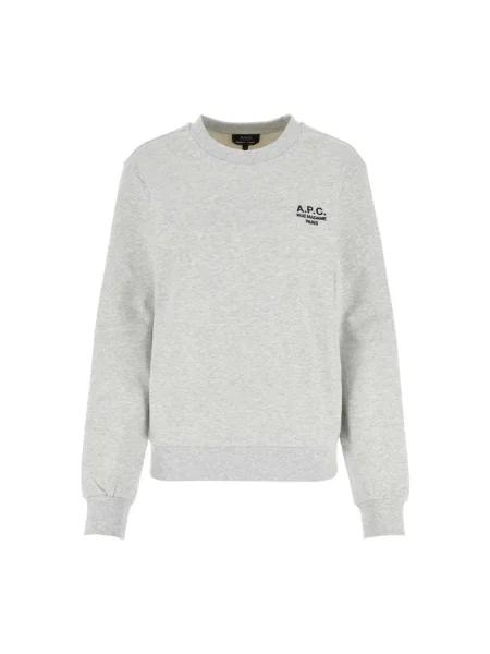 A.P.C. bluza standard rue madame GOTS szary z aplikacją czarna