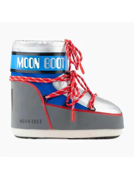 Ghete de zăpadă pentru femei Moon Boot Icon Low Space Racing silver/blue/red roșu
