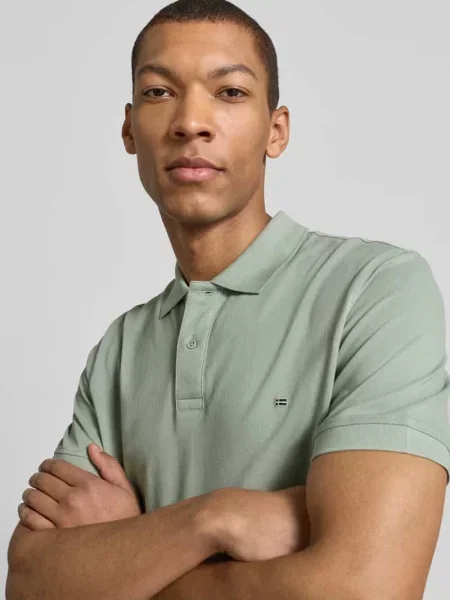 Koszulka polo o kroju regular fit z haftem Christian Berg Men