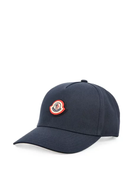 Șapcă Moncler cu autograf albastru