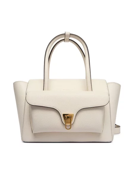 Coccinelle Ročna torba Coccinelledouble Beat E1 18 02 01 Écru