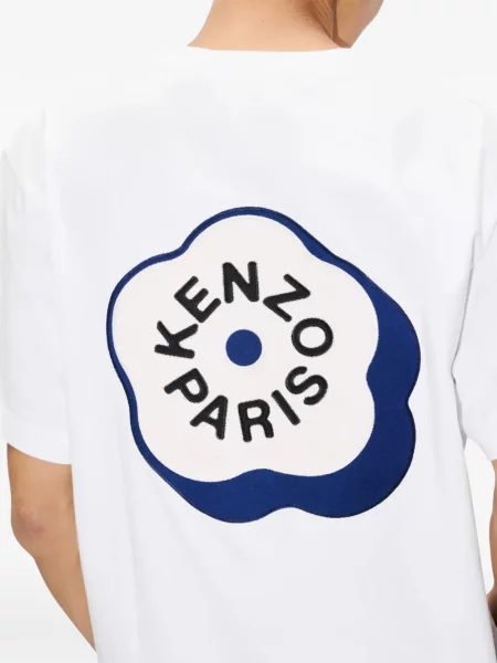 Тениска Kenzo на цветя бяло