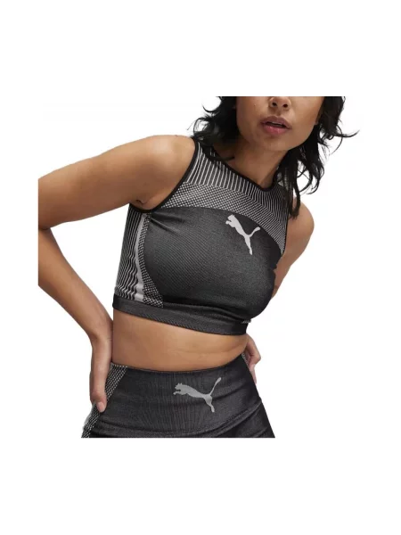 Decupat top Puma Yellow negru