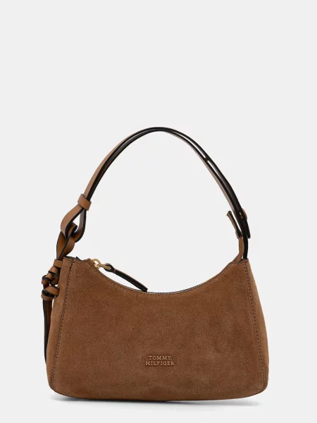 TOMMY HILFIGER Geantă de umăr caramel maro