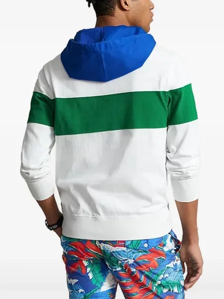Суитчър Polo Ralph Lauren от джърси с кръгло деколте синьо