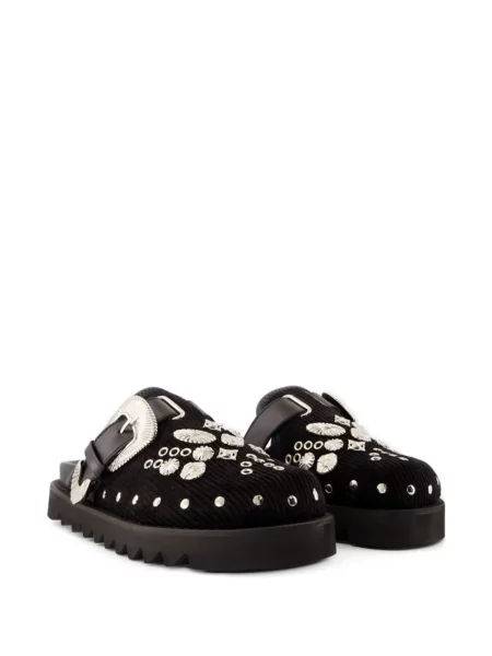 Papuci tip mules Toga Pulla negru