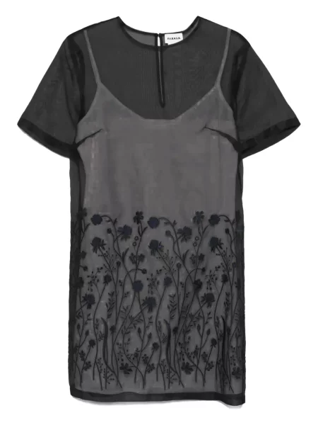 Sukienka midi Parosh do kolan garniturowa czarna