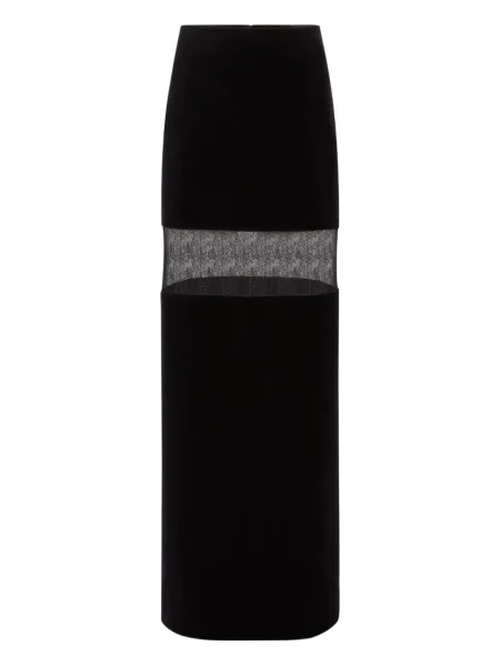 Fusta maxi Nina Ricci din dantelă negru