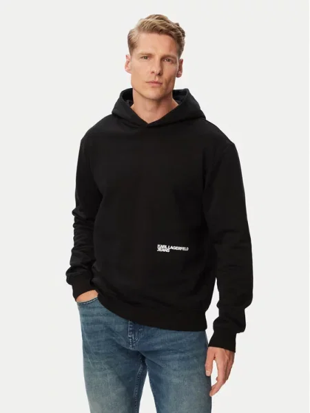 Karl Lagerfeld Jeans Hanorac Negru alb