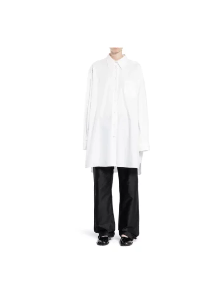 Koszula Maison Margiela z długim rękawem biała
