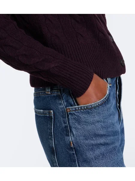 Cardigan Polo Ralph Lauren de lână violet