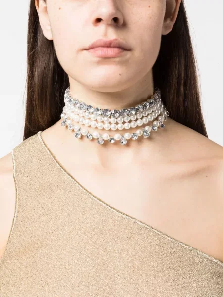 Colier Atu Body Couture alb