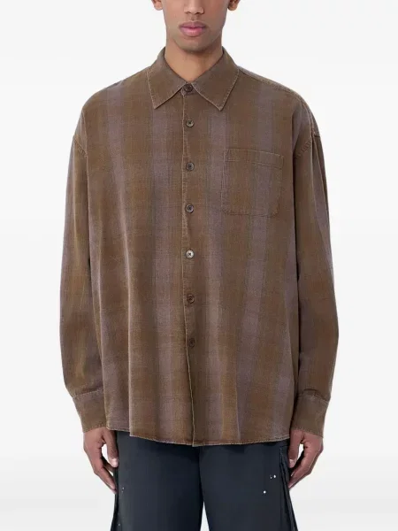 Риза Our Legacy от рипсено кадифе кафяво