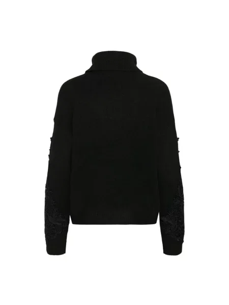 Sweter Kaffe wełniany czarny