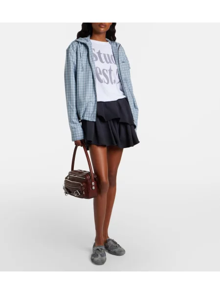 Fustă Acne Studios albastru