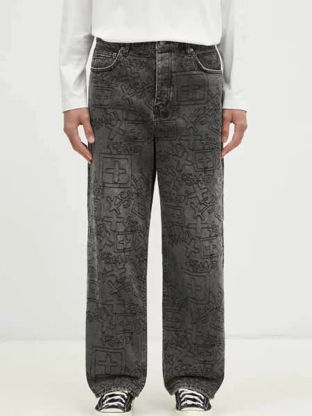KSUBI jeans Maxx Stencil Stitch bărbați negru