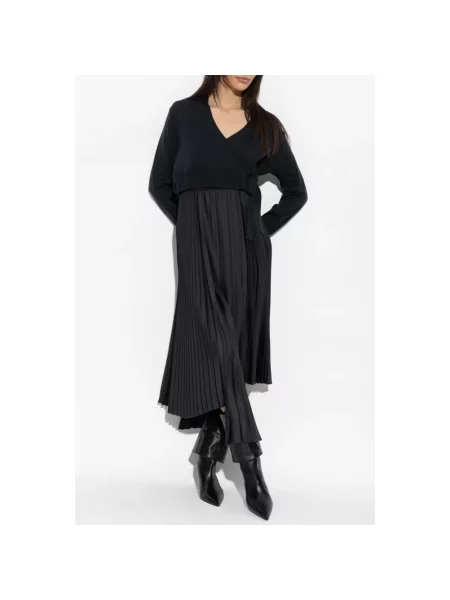 Sukienka Allsaints wełniana szara