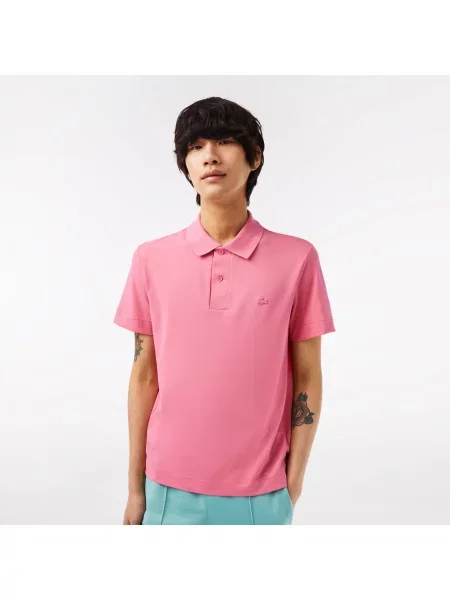 Lacoste Koszulka Polo O Regularnym Kroju Z Oddychającej Bawełny Piqué różowa