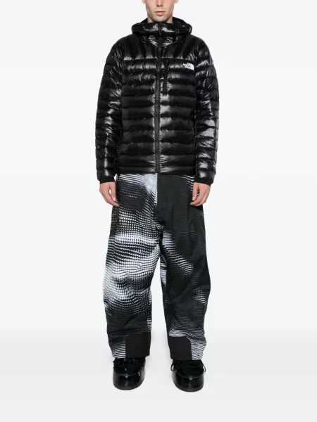 Geacă cu puf The North Face cu glugă negru