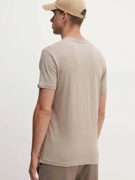Férfi póló Alpha Industries NASA Orbit T vintage sand NASA Orbit T bézs