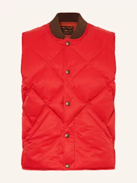 Rrl Prošívaná Vesta červená