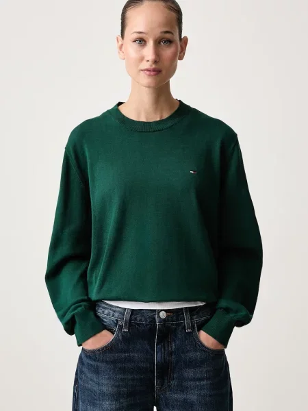 Tommy Jeans pulover pentru femei din verde