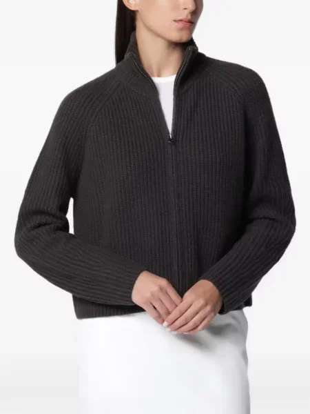 Cardigan Lisa Yang tricotate gri