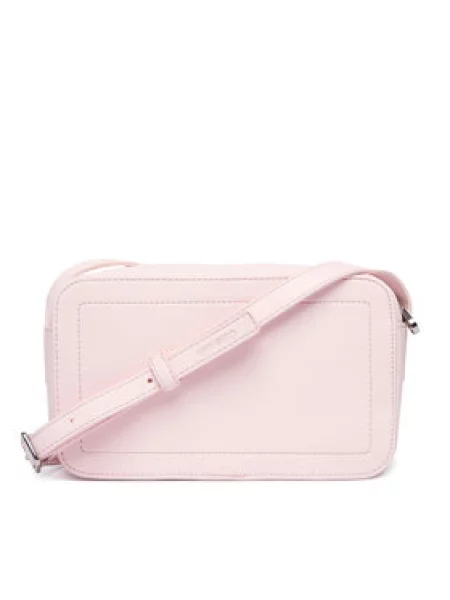 Crossbody torbica Calvin Klein iz umetnega usnja roza