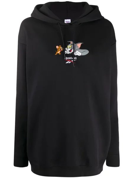 Hanorac cu glugă Reebok negru