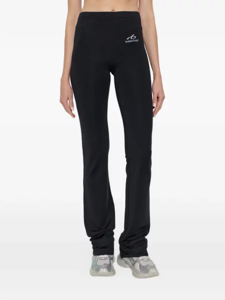 Leggings Balenciaga cu imagine negru