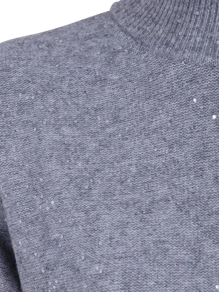 Pulover Seventy cu paiete gri