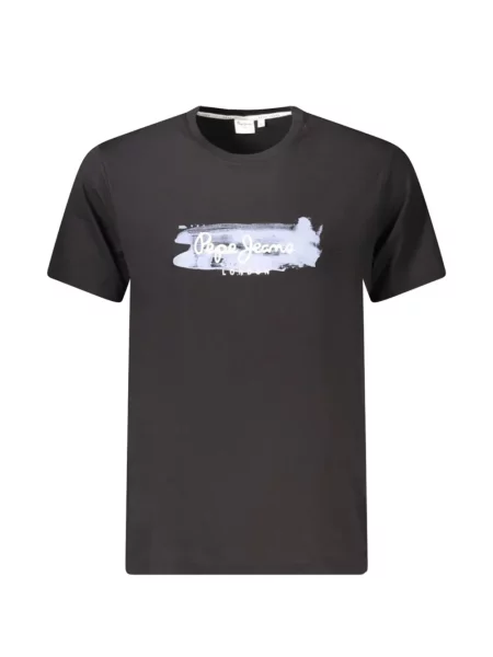 Tricou Pepe Jeans cu imagine negru