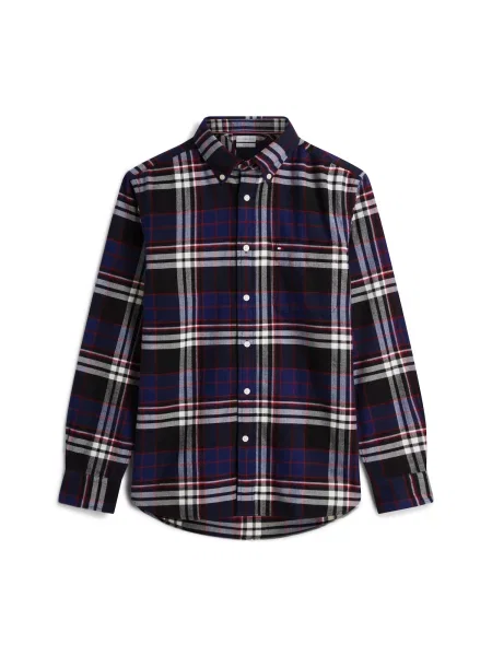 TOMMY HILFIGER Cămașă Hero bleumarin / roșu / negru / alb albastru