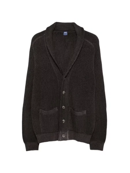 Cardigan Fedeli tricotate cu rever maro