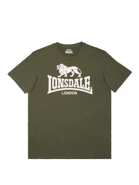 LONSDALE Tricou oliv alb