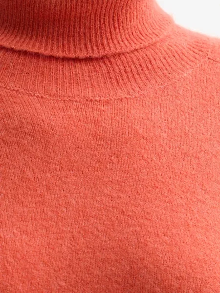 Светр United Colors of Benetton легкий гольф помаранчевий