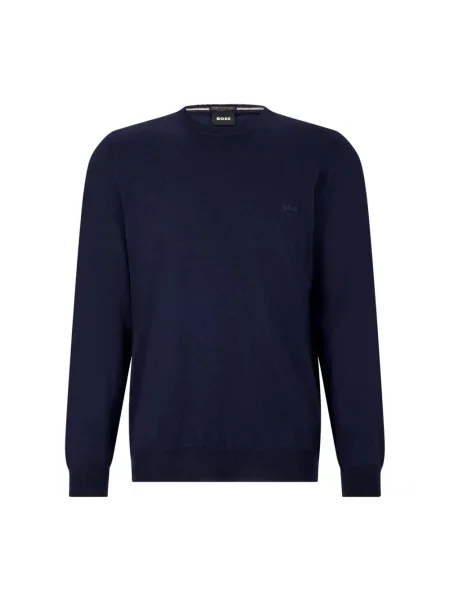 Sweter Hugo Boss wełniany niebieski