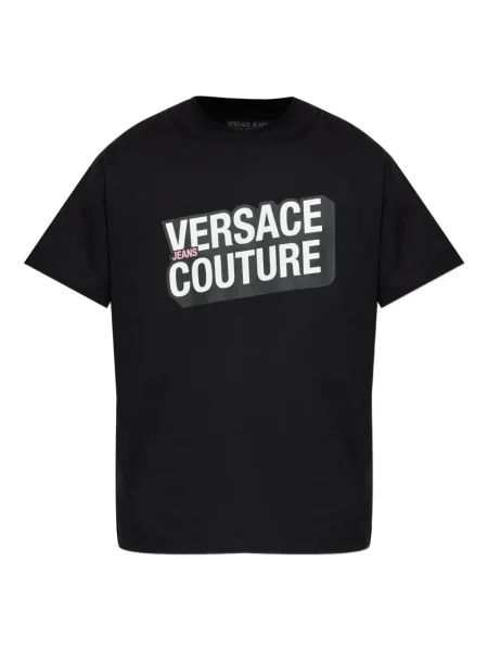 Tricou Versace Jeans Couture cu imagine negru