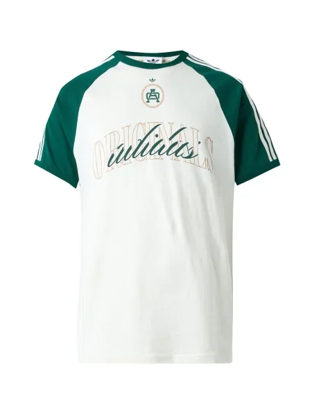 ADIDAS ORIGINALS Tricou BASEBALL GFX bej / verde închis alb