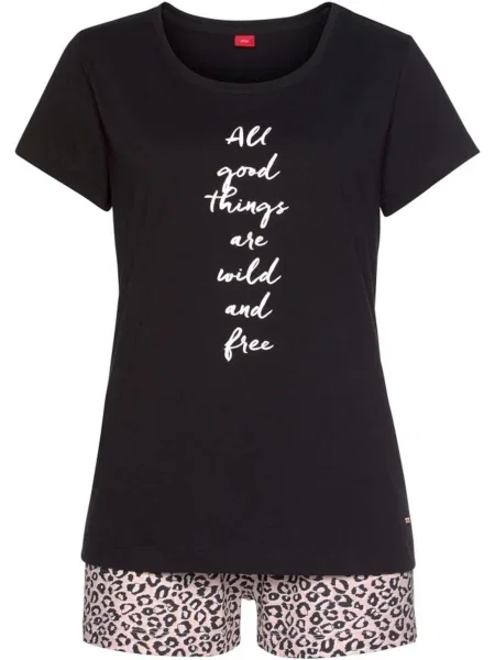 S.Oliver Pijama negru