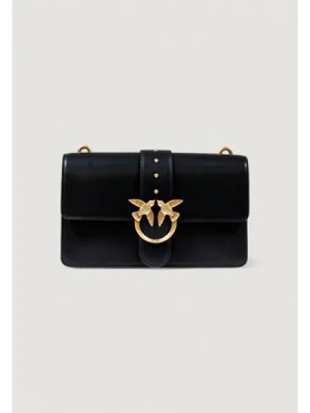 Pinko crossbody kabelka dámska kožená čierna