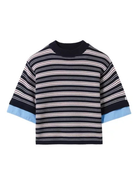 Koszulka Claudie Pierlot w paski niebieska