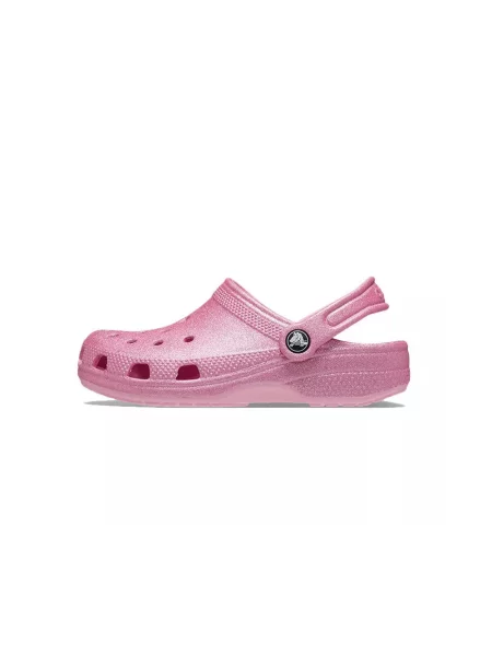 Chodaki Dla Dzieci Crocs Classic Glitter Clog różowe