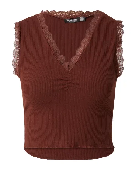 Nasty Gal Top ciocolatiu