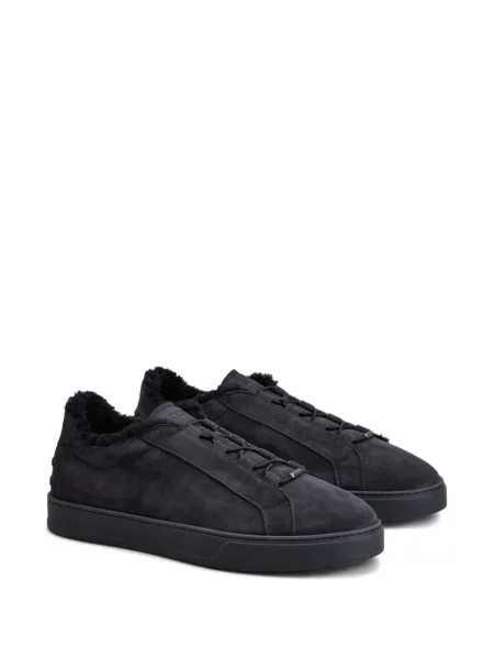 Sneakerși Tod's din piele de căprioară albastru