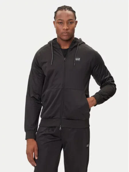 Obleka ukrojena obleka Emporio Armani Ea7 črna